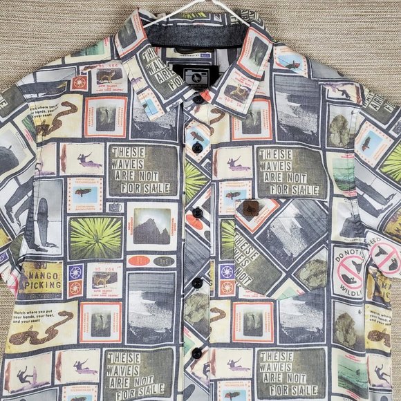 Hippytree Shirt Mens S Academia Country Western Cottagecore All Over Print - Picture 6 of 9